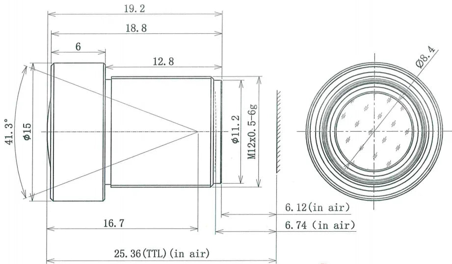 LS-SND3196-5ML dimensions (mm)