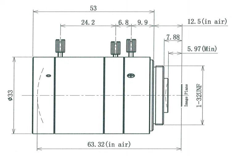 LS-SVM1240IR-3M dimensions (mm)