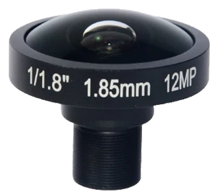 1.85 mm, 1/1.8", 12 MP, M12-mount Fisheye Lens (LS-CTV-0048)