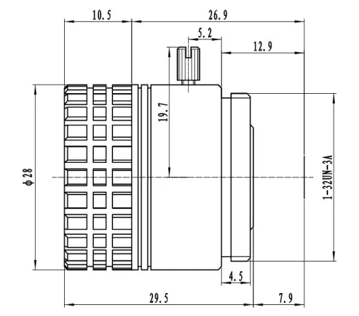 LS-CTV-0009 dimensions (mm)