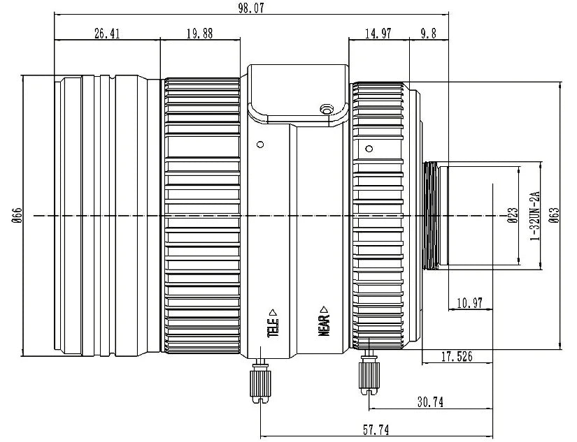 LS-CTV-0087 dimensions (mm)