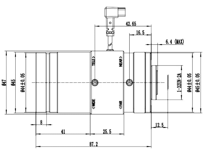 LS-SVD1050IR-5M dimensions (mm)