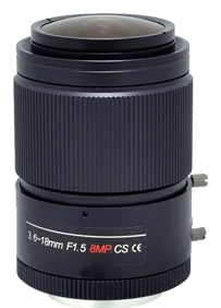 3.6-18 mm, 1/1.7", 8 MP, CS-mount Varifocal CCTV Lens (LS-SVD3618IR-8M)