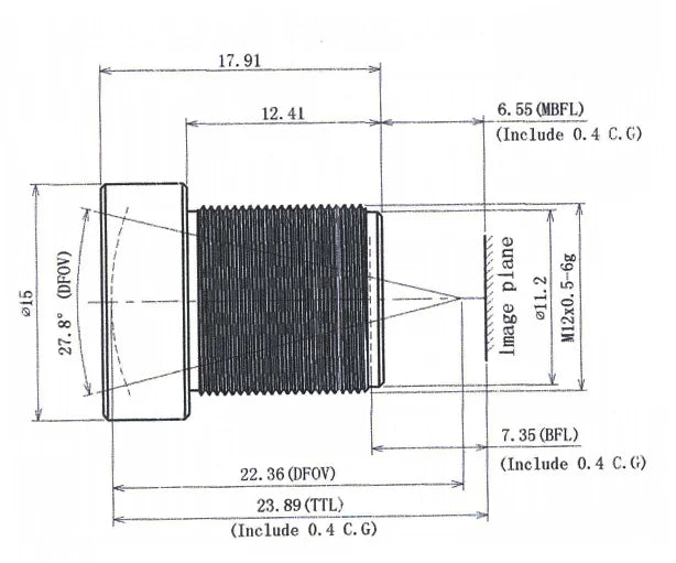 LS-SND3401LB-5M dimensions (mm)