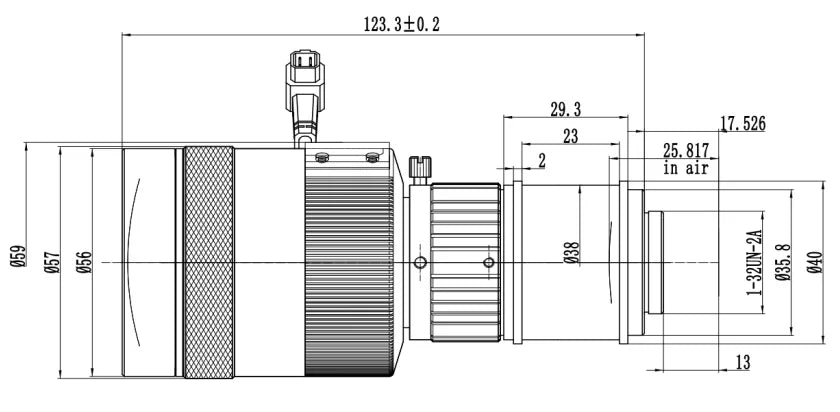 LS-S1FCD17044-10M dimensions (mm)