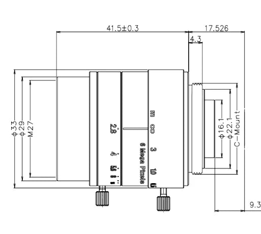 LS-SFA4028-12M dimensions (mm)