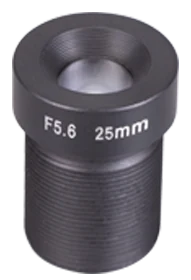 25 mm, 1/1.7", 12 MP, M12-mount Low-Distortion M12 lens