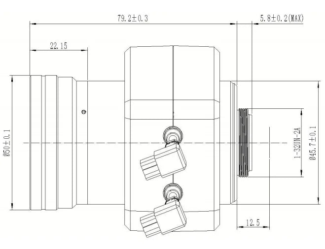 LS-CTV-0069 dimensions (mm)