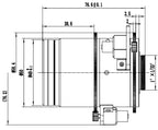 LS-CTV-0075 dimensions (mm)