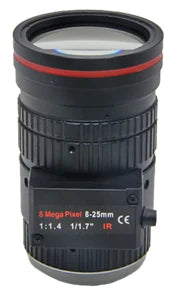 8-25 mm, 1/1.7", 8 MP, CS-mount Varifocal CCTV Lens (LS-CTV-0107)