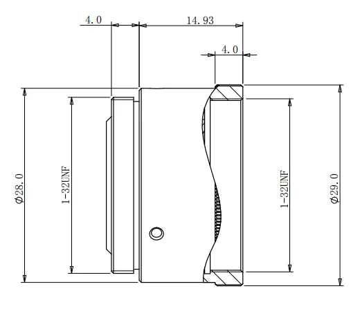 LS-EXT2.5CL dimensions (mm)