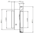 LS-EXT2.0C dimensions (mm)