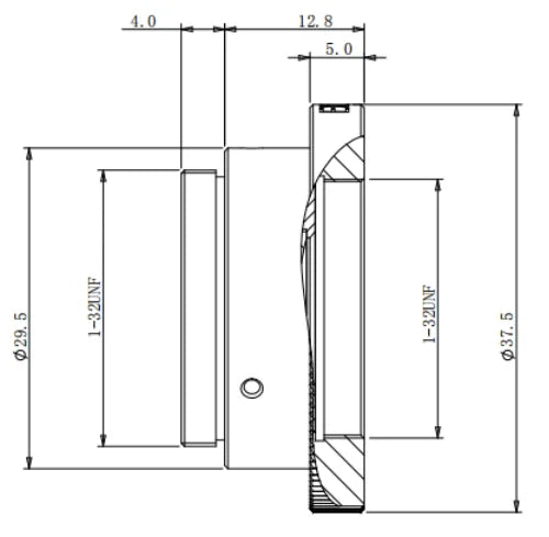 LS-EXT2.0C dimensions (mm)
