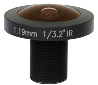 1.19 mm, 1/3.2", 8 MP, M12-mount Fisheye Lens (LS-CTV-0041)