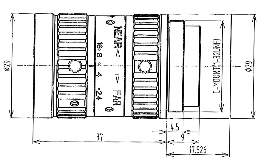 LS-SFA1224-12M dimensions (mm)