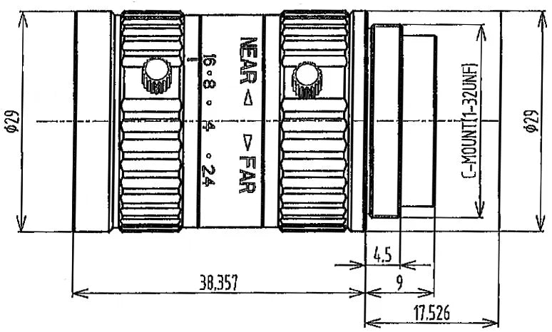 LS-SFA1624-12M dimensions (mm)