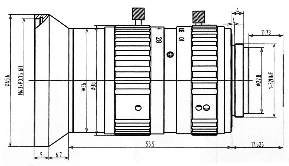 LS-FFL-0546 dimensions (mm)