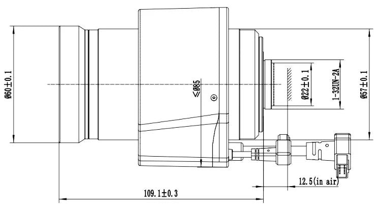 LS-SMZ1872PIR-12M dimensions (mm)