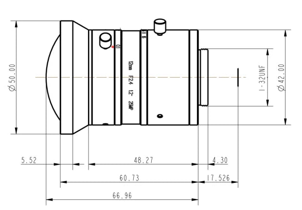 LS-FFL-0573 dimensions (mm)