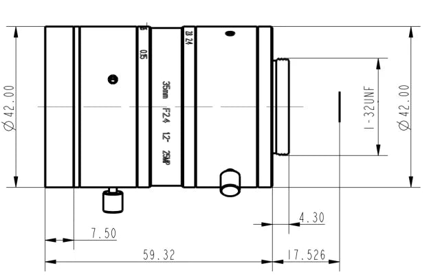 LS-FFL-0576 dimensions (mm)