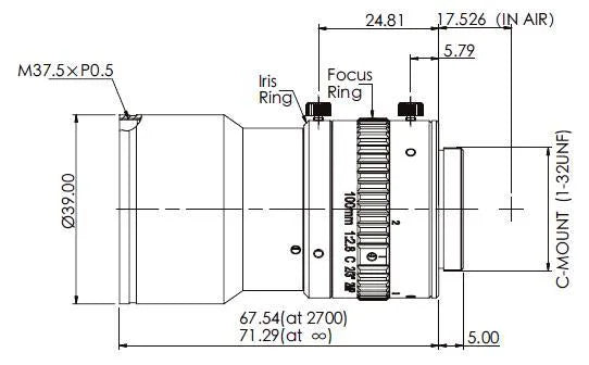 LS-FFL-0688 dimensions (mm)