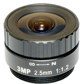 2.5 mm, 1/2.7", 3 MP, CS-mount Fixed CCTV Lens (LS-CTV-0015)
