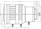 LS-CTV-0149 dimensions (mm)