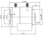 LS-SVD3610IR-8M dimensions (mm)