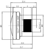 LS-SFY1828FIR-3M dimensions (mm)