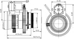 LS-FFL-1515 dimensions (mm)