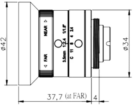LS-SFA35H24-3M dimensions (mm)