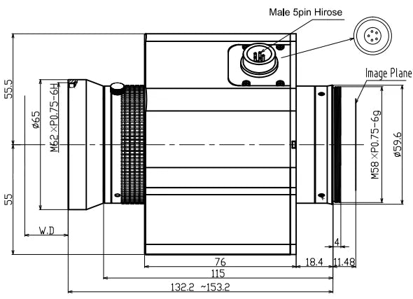 LS-LSL-0207 dimensions (mm)
