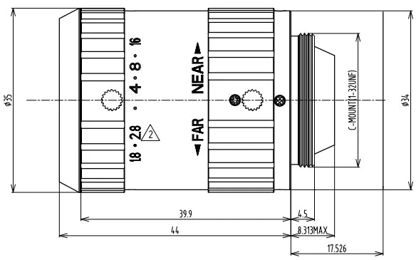 LS-SWL-0210 dimensions (mm)