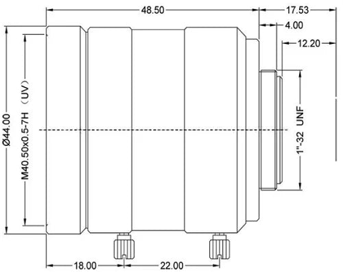 LS-SWIR3514-5MS dimensions (mm)