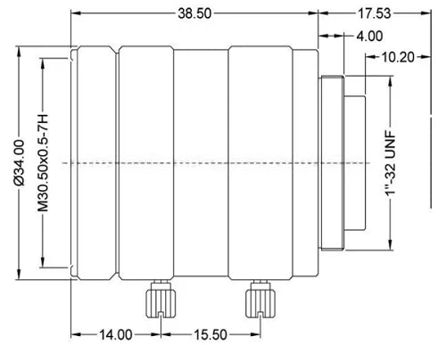 LS-SWL-0205 dimensions (mm)