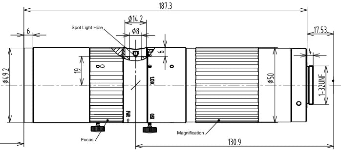 LS-TCL-0858 dimensions (mm)