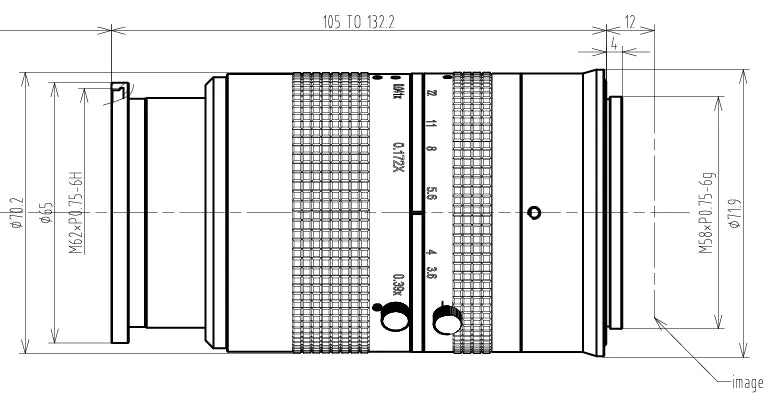LS-SMV8001-65M dimensions (mm)