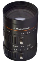 75 mm, 2/3", 5 MP, C-mount Machine Vision Lens (LS-SMV7520-5M)