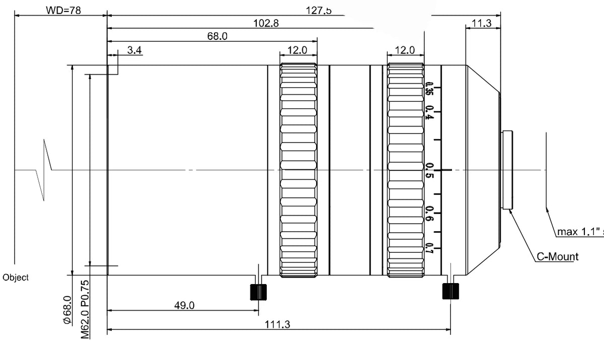 LS-TCL-0841 dimensions (mm)