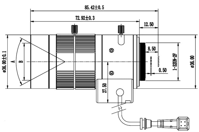 LS-CTV-0157 dimensions (mm)