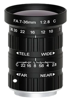 7-36 mm, 1/1.8", 6 MP, C-mount Machine Vision Zoom Lens (LS-SVFA0736-6M)