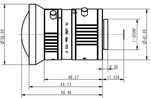 LS-FFL-0540 dimensions (mm)