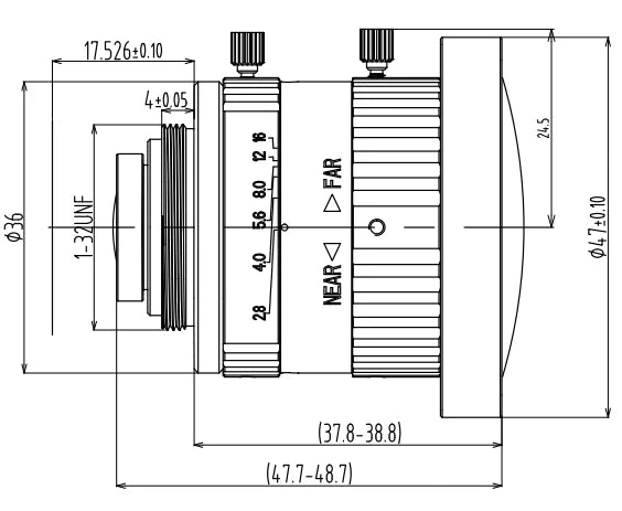 LS-SMV0428-6M dimensions (mm)
