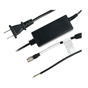 Power Cord, P7 6-pin aviation connector (female) + 4-core Open to AC 2-prong plug, End A: 4000 mm; End B: 1000 mm (LS-CBL-0262)