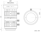 LS-FFL-1710 dimensions (mm)