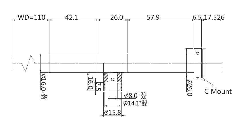 LS-TCL-0505 dimensions (mm)