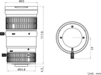 LS-FFL-1713 dimensions (mm)