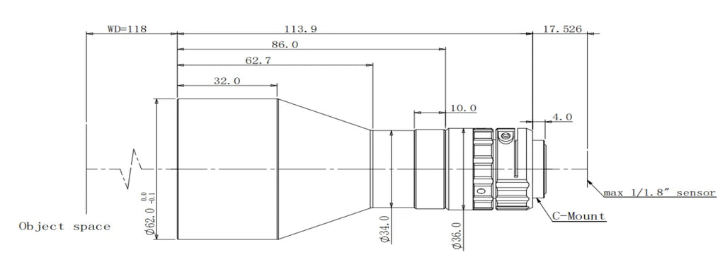 LS-TCL-0488 dimensions (mm)