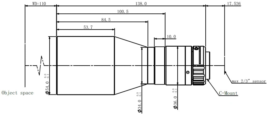 LS-MBT-0317-110 dimensions (mm)