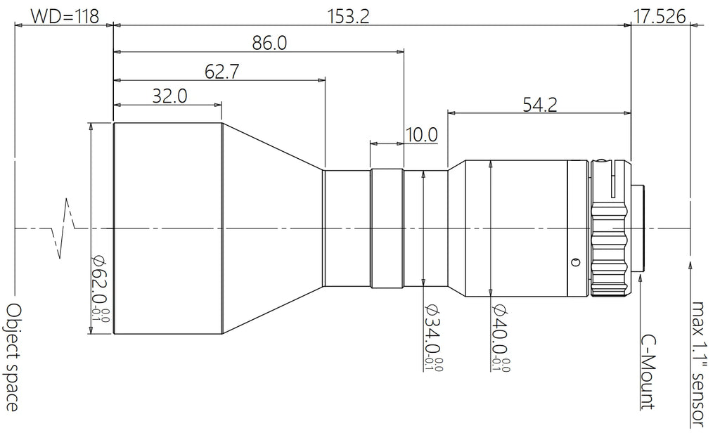LS-TCL-0560 dimensions (mm)